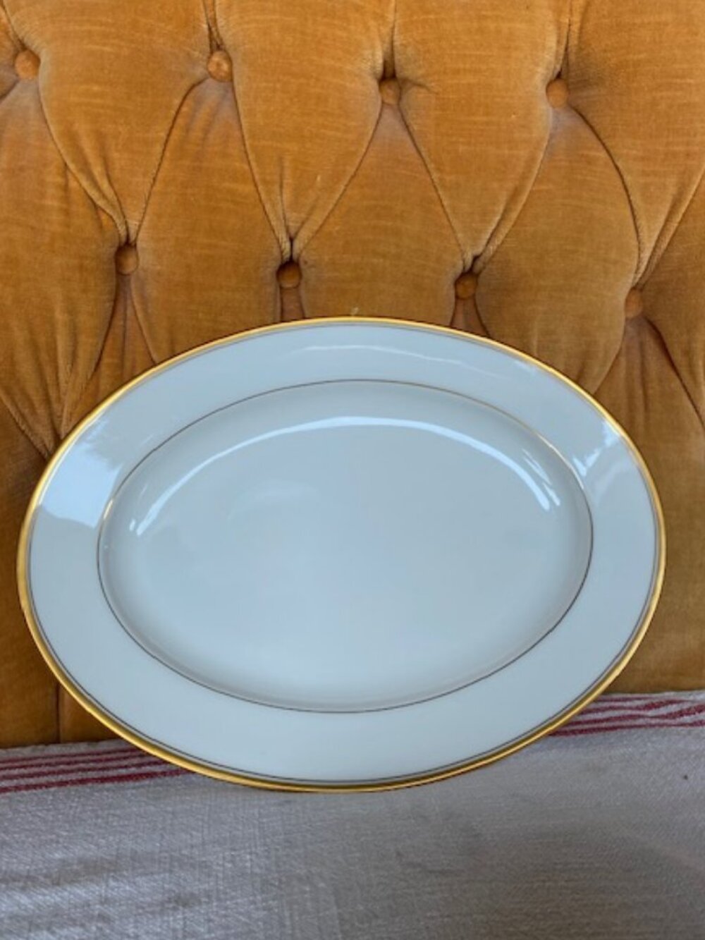 Noritake VTG Bone China Linton 7552 11.5" oval platter excellent made in Japan
